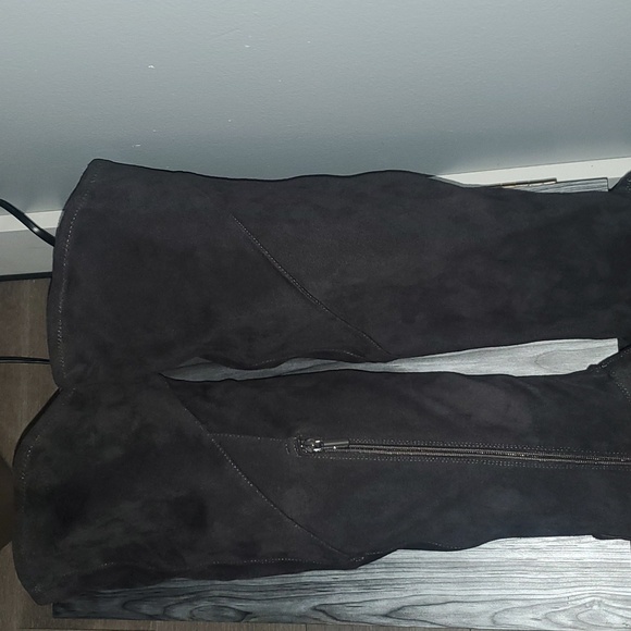 Lane Bryant Strech Suede Kitten Heel boots Castle Wall size 9W - Picture 7 of 10